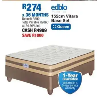 OK Furniture 152cm Vitara Base Set offer