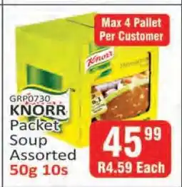 KitKat Cash and Carry KNORR Packet Soup Assorted 50g 10s offer