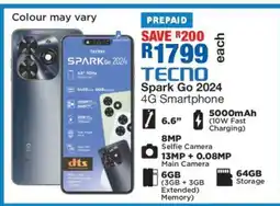 OK Furniture TECNO Spark Go 2024 4G Smartphone offer