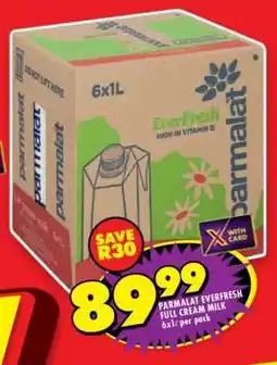 Shoprite PARMALAT EVERFRESH FULL CREAM MILK offer