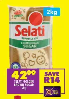 Shoprite Selati Golden Brown Sugar 2kg offer