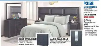 OK Furniture 2-Piece Casablanca MKII Bedroom Suite offer