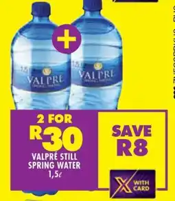 VALPRÉ STILL SPRING WATER 1,5ℓ