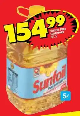 Shoprite SUNFOIL PURE SUNFLOWER OIL 5ℓ offer