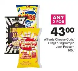 Save Willards Cheese Curls/ Flings/ Jumpin Jack Popcorn offer