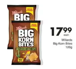 Save Willards Big Korn Bites offer