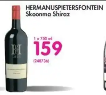 Makro Hermanuspietersfontein Skoonma Shiraz 1x750ml offer