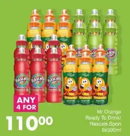 Save Mr Orange Ready To Drink/ Rascals Sport offer