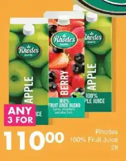 Save Rhodes 100% Fruit Juice offer