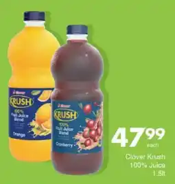 Save Clover Krush 100% Juice offer