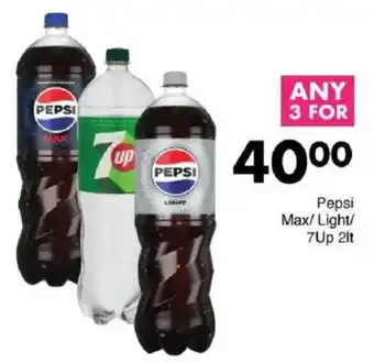 Save Pepsi Max/Light/ 7Up offer