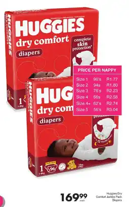 Save Huggies Dry Comfort Jumbo Pack Diapers offer