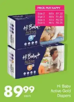 Save Hi Baby Active Gold Diapers offer