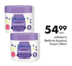 Save Johnson's Bedtime Aqueous Cream offer