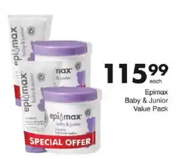 Save Epimax Baby & Junior Value Pack offer