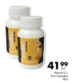 Save Vitamin C + Zinc Capsules offer