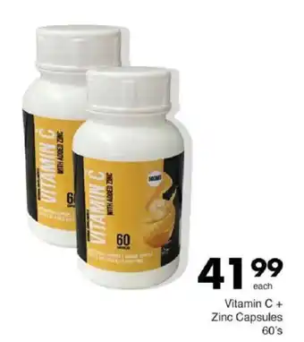 Save Vitamin C + Zinc Capsules offer