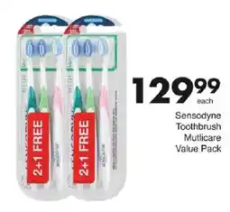 Save Sensodyne Toothbrush Mutlicare Value Pack offer