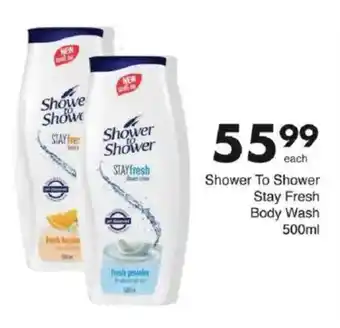 Save Shower To Shower Stay Fresh Body Wash offer