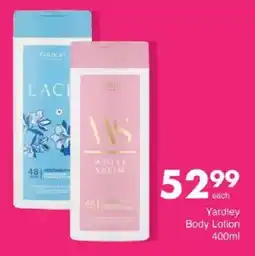 Save Yardley Body Lotion offer