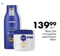 Save Nivea Q10 Firming Body Lotion/ Cream offer