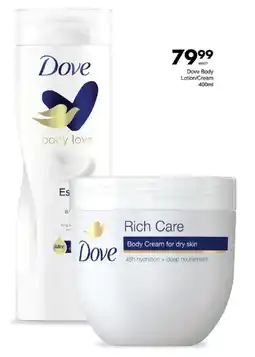 Save Dove Body Lotion/ Cream offer