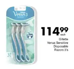 Save Gillette Venus Sensitive Disposable Razors offer