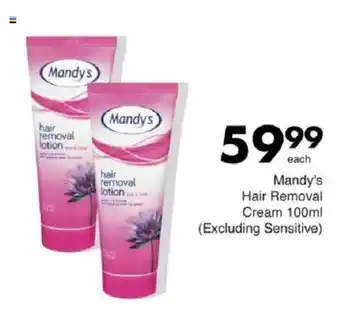 Save Mandy's Hair Removal Cream offer