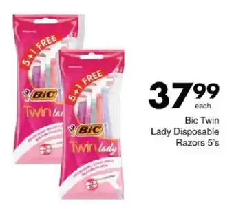 Save Bic Twin Lady Disposable Razors offer