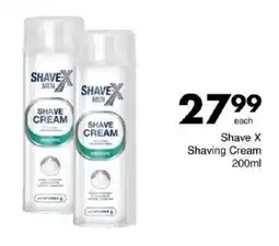 Save Shave X Shaving Cream offer