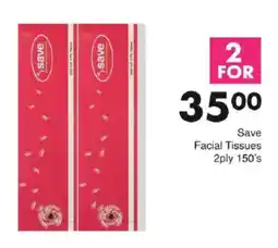 Save Save Facial Tissues 2ply offer