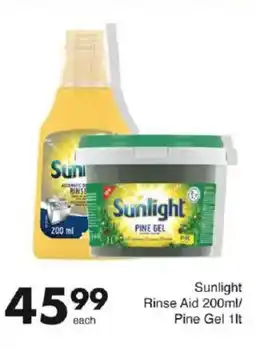 Save Sunlight Rinse Aid/ Pine Gel offer