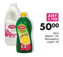 Save Save Bleach/ Dishwashing Liquid offer