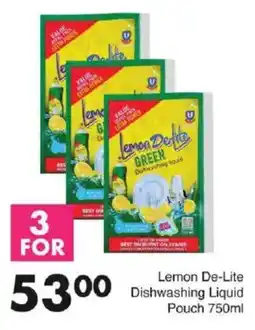 Save Lemon De-Lite Dishwashing Liquid Pouch offer
