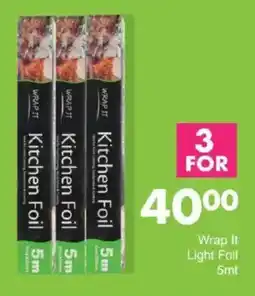 Save Wrap It Light Foil offer