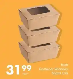 Save Kraft Container Windows offer