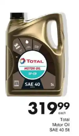 Save Total Motor Oil SAE 40 offer