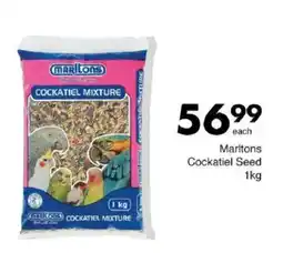 Save Marltons Cockatiel Seed offer