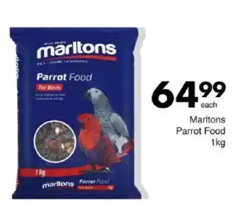 Save Marltons Parrot Food offer