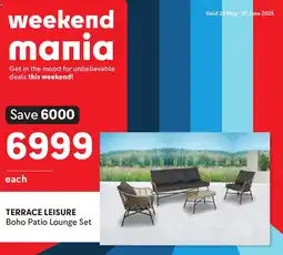 Makro TERRACE LEISURE Boho Patio Lounge Set offer