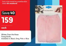 Makro Winter Over the Knee Fuzzy Socks offer