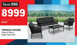 Makro TERRACE LEISURE Onyx Rope Patio Set offer