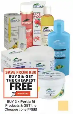 Checkers Hyper Buy Portia M Products & GET the Cheapest one FREE offer
