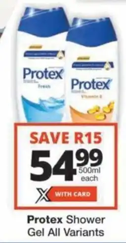 Checkers Hyper Protex Shower Gel All Variants offer