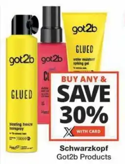 Schwarzkopf Got2b Products