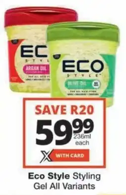 Checkers Hyper Eco Style Styling Gel All Variants offer