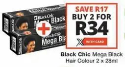 Checkers Hyper Black Chic Mega Black Hair Colour offer