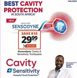 Checkers Hyper Sensodyne Cavity & Sensitivity Toothpaste offer
