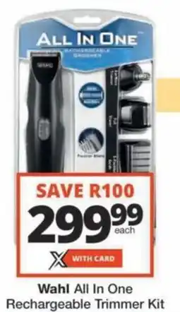 Checkers Hyper Wahl All In One Rechargeable Trimmer Kit offer