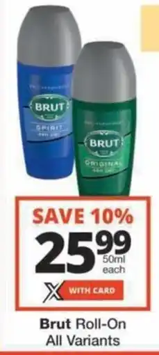 Checkers Hyper Brut Roll-On All Variants offer